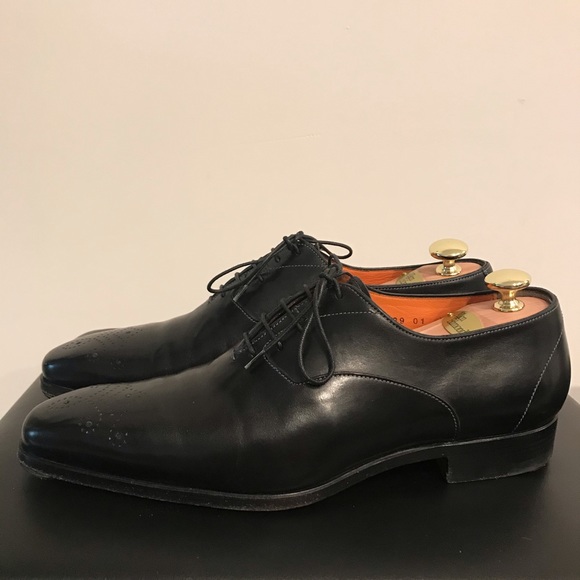 Santoni black oxfords UK 7.5, US 8.5 - Picture 4 of 8